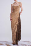 OUDE WAAG Core Velvet Strap Dress OW-23SS-DS10 Ginger